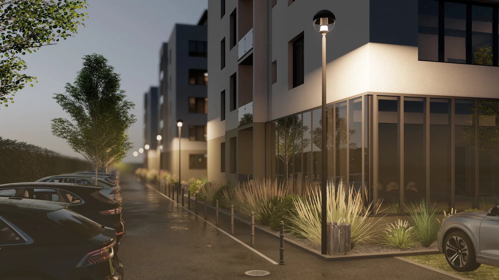 Ansamblul rezidențial BellResidence, Calea Șurii Mici, Sibiu — randare exterioară 12