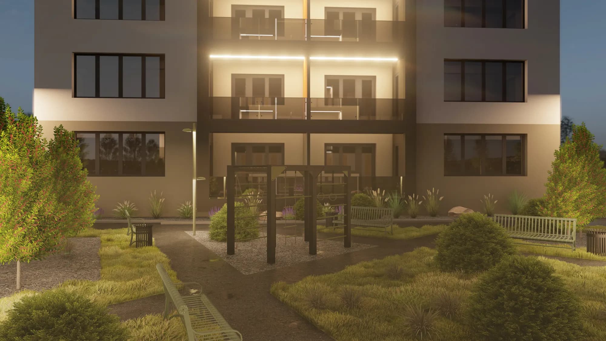 Ansamblul rezidențial BellResidence, Calea Șurii Mici, Sibiu — randare exterioară 14