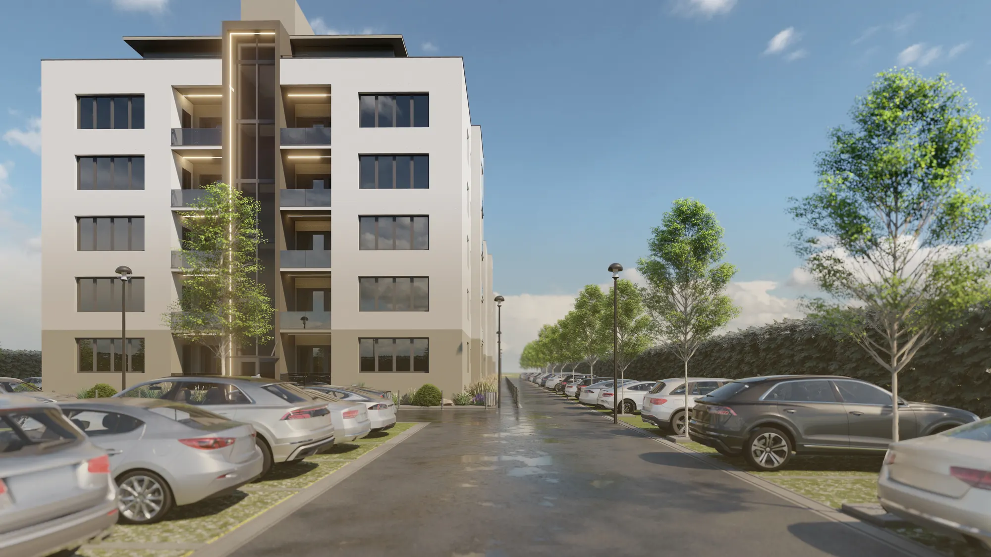 Ansamblul rezidențial BellResidence, Calea Șurii Mici, Sibiu — randare exterioară 6