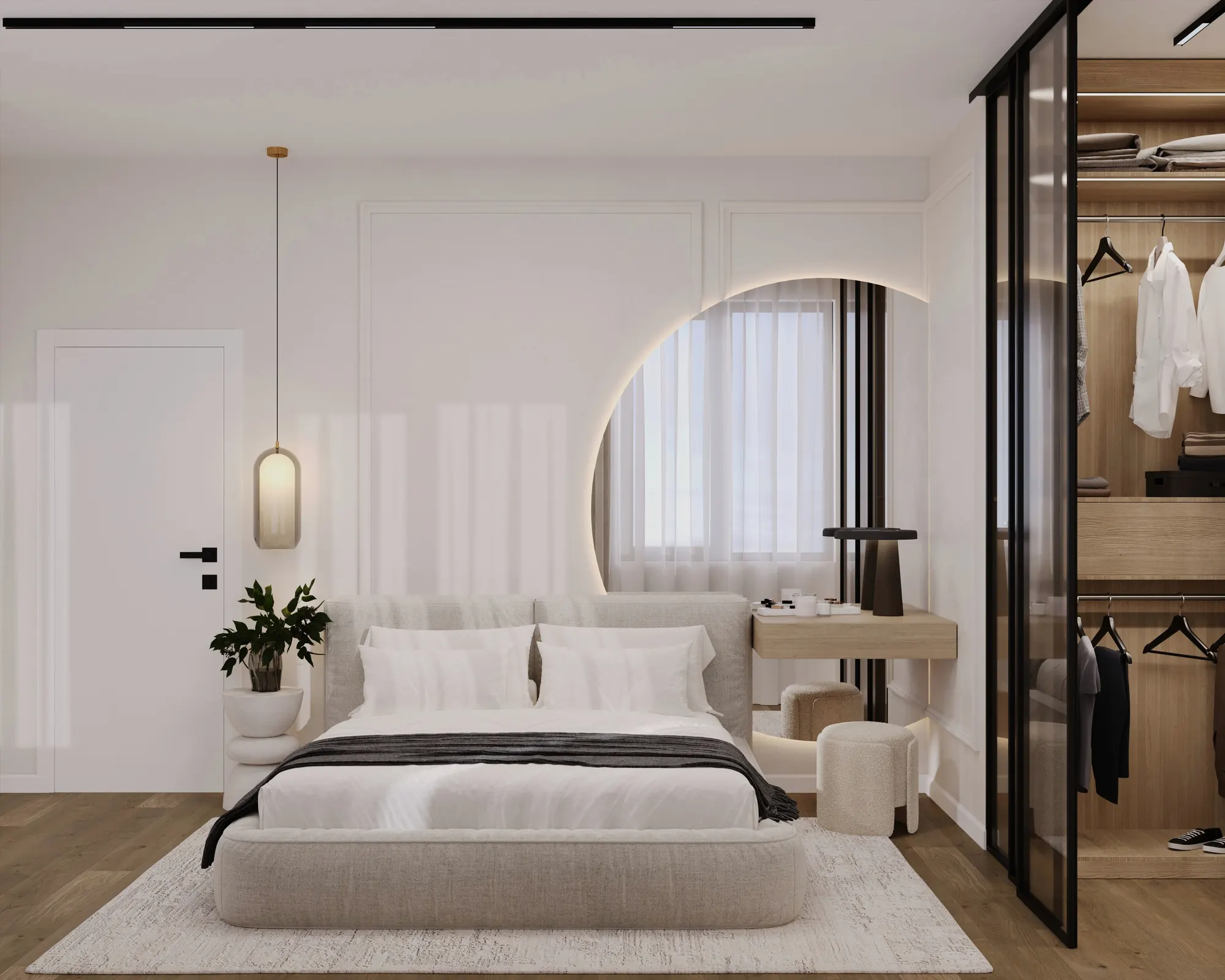 Dormitor matrimonial — Apartament 3 camere, BellResidence, Calea Șurii Mici, Sibiu