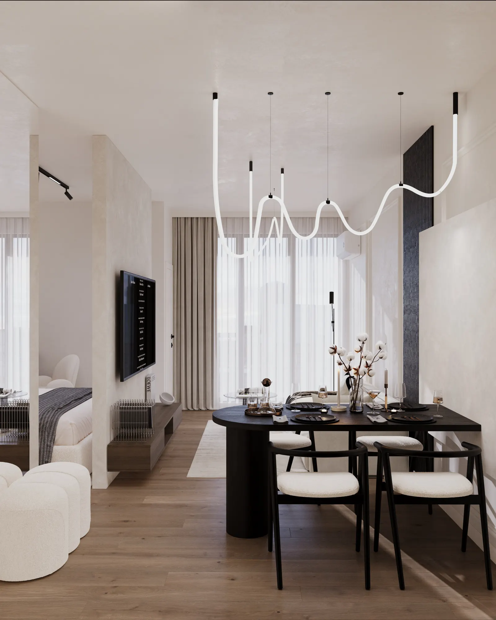 Living + dormitor — Studio, BellResidence, Calea Șurii Mici, Sibiu