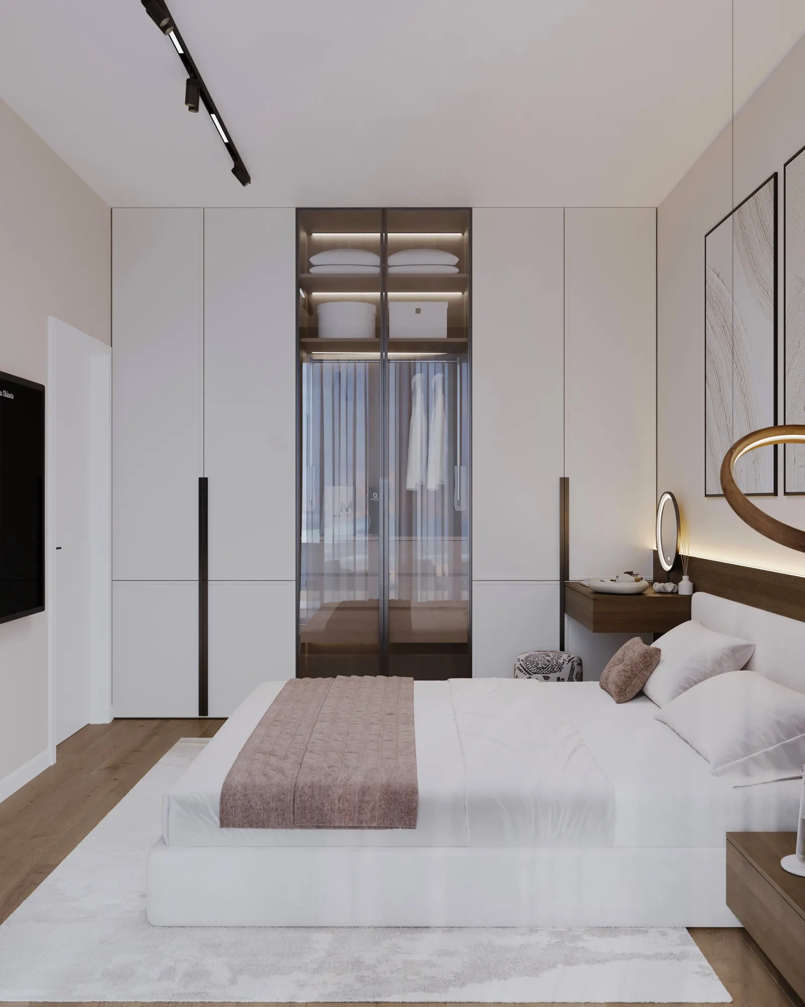 Dormitor matrimonial — Apartament 2 camere, BellResidence, Calea Șurii Mici, Sibiu